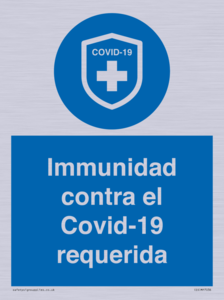(ES)MP7036: Immunidad contra el Covid-19 requerida