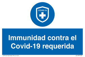 (ES)MP7036: Immunidad contra el Covid-19 requerida