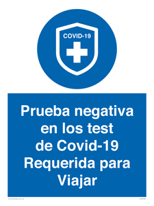 (ES)MP7040: Prueba negativa en los test de Covid-19 Requerida para Viajar
