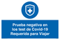 (ES)MP7040: Prueba negativa en los test de Covid-19 Requerida para Viajar