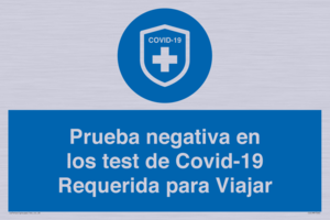 (ES)MP7040: Prueba negativa en los test de Covid-19 Requerida para Viajar