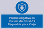 (ES)MP7040: Prueba negativa en los test de Covid-19 Requerida para Viajar