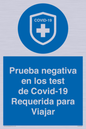 (ES)MP7040: Prueba negativa en los test de Covid-19 Requerida para Viajar