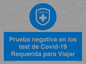 (ES)MP7040: Prueba negativa en los test de Covid-19 Requerida para Viajar