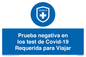 (ES)MP7040: Prueba negativa en los test de Covid-19 Requerida para Viajar