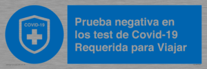 (ES)MP7040: Prueba negativa en los test de Covid-19 Requerida para Viajar
