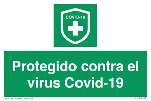 (ES)SH7038: Protegido contra el virus Covid-19