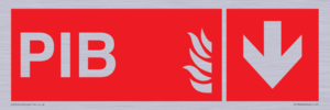FD13060: PIB (Premises Information Box) with down arrow