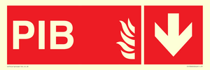 FD13060: PIB (Premises Information Box) with down arrow