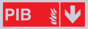 FD13060: PIB (Premises Information Box) with down arrow