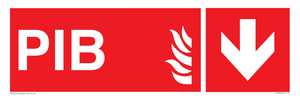 FD13060: PIB (Premises Information Box) with down arrow