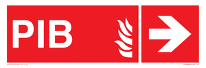 FD13068: PIB (Premises Information Box) with right arrow