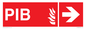 FD13068: PIB (Premises Information Box) with right arrow