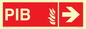 FD13068: PIB (Premises Information Box) with right arrow