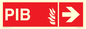 FD13068: PIB (Premises Information Box) with right arrow