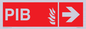 FD13068: PIB (Premises Information Box) with right arrow