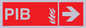 FD13068: PIB (Premises Information Box) with right arrow