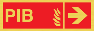 FD13068: PIB (Premises Information Box) with right arrow