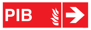 FD13068: PIB (Premises Information Box) with right arrow