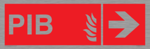 FD13068: PIB (Premises Information Box) with right arrow