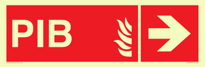FD13068: PIB (Premises Information Box) with right arrow