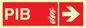 FD13068: PIB (Premises Information Box) with right arrow