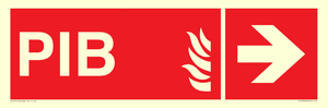 FD13068: PIB (Premises Information Box) with right arrow