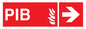 FD13068: PIB (Premises Information Box) with right arrow