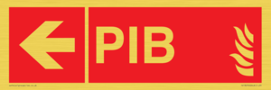 FD13070: PIB (Premises Information Box) with left arrow