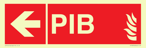 FD13070: PIB (Premises Information Box) with left arrow