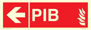 FD13070: PIB (Premises Information Box) with left arrow