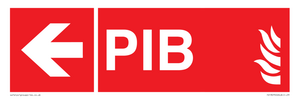 FD13070: PIB (Premises Information Box) with left arrow