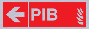 FD13070: PIB (Premises Information Box) with left arrow