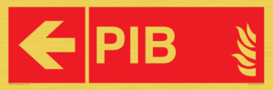 FD13070: PIB (Premises Information Box) with left arrow