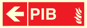 FD13070: PIB (Premises Information Box) with left arrow
