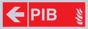 FD13070: PIB (Premises Information Box) with left arrow