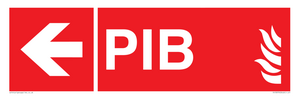 FD13070: PIB (Premises Information Box) with left arrow