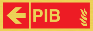 FD13070: PIB (Premises Information Box) with left arrow