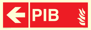 FD13070: PIB (Premises Information Box) with left arrow