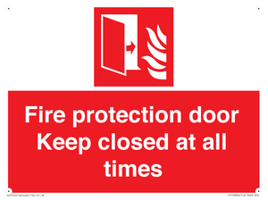 FP10634: Fire protection door Keep closed at all times