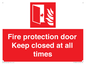 FP10634: Fire protection door Keep closed at all times
