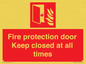 FP10634: Fire protection door Keep closed at all times