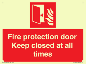 FP10634: Fire protection door Keep closed at all times