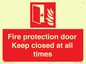 FP10634: Fire protection door Keep closed at all times