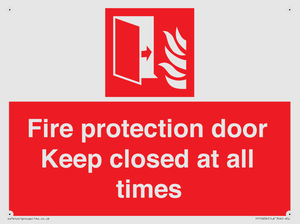 FP10634: Fire protection door Keep closed at all times