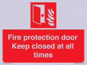 FP10634: Fire protection door Keep closed at all times