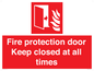 FP10634: Fire protection door Keep closed at all times