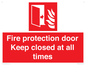 FP10634: Fire protection door Keep closed at all times