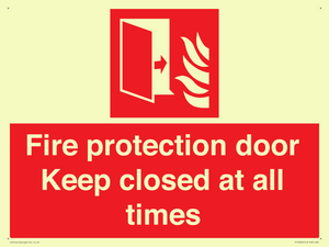 FP10634: Fire protection door Keep closed at all times