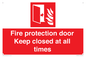 FP10634: Fire protection door Keep closed at all times